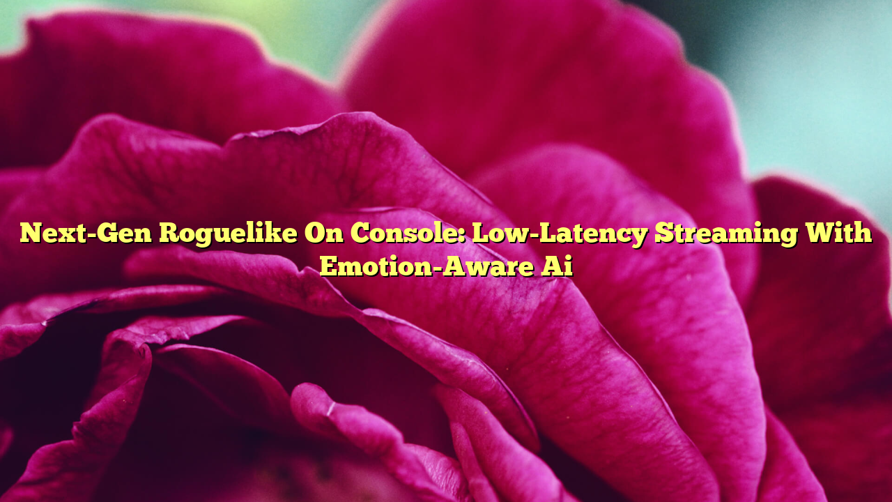 Next-Gen Roguelike On Console: Low-Latency Streaming With Emotion-Aware Ai