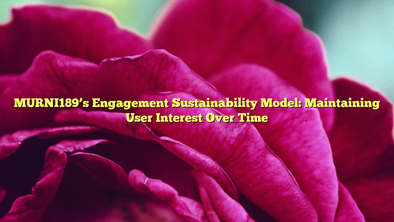 MURNI189’s Engagement Sustainability Model: Maintaining User Interest Over Time
